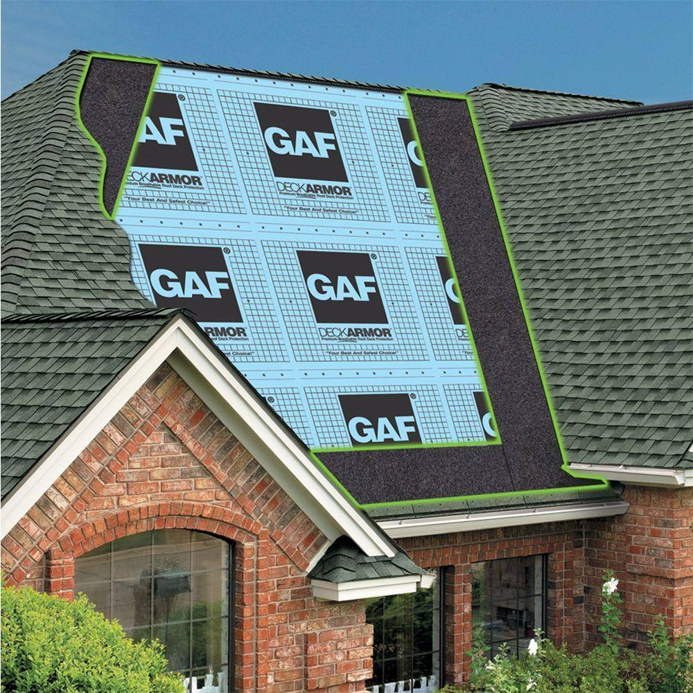 GAF WeatherWatch 200 sq. ft. Mineral-Surfaced Peel and Stick Roof Leak Barrier Roll 0914000