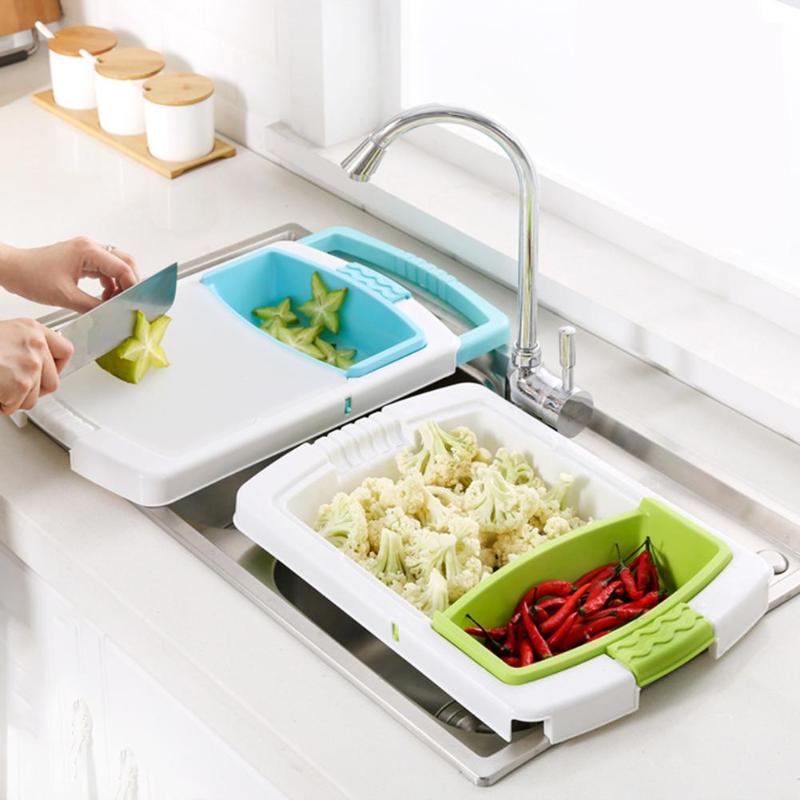 Multifunction Kitchen Chopping Blocks Sinks Drain