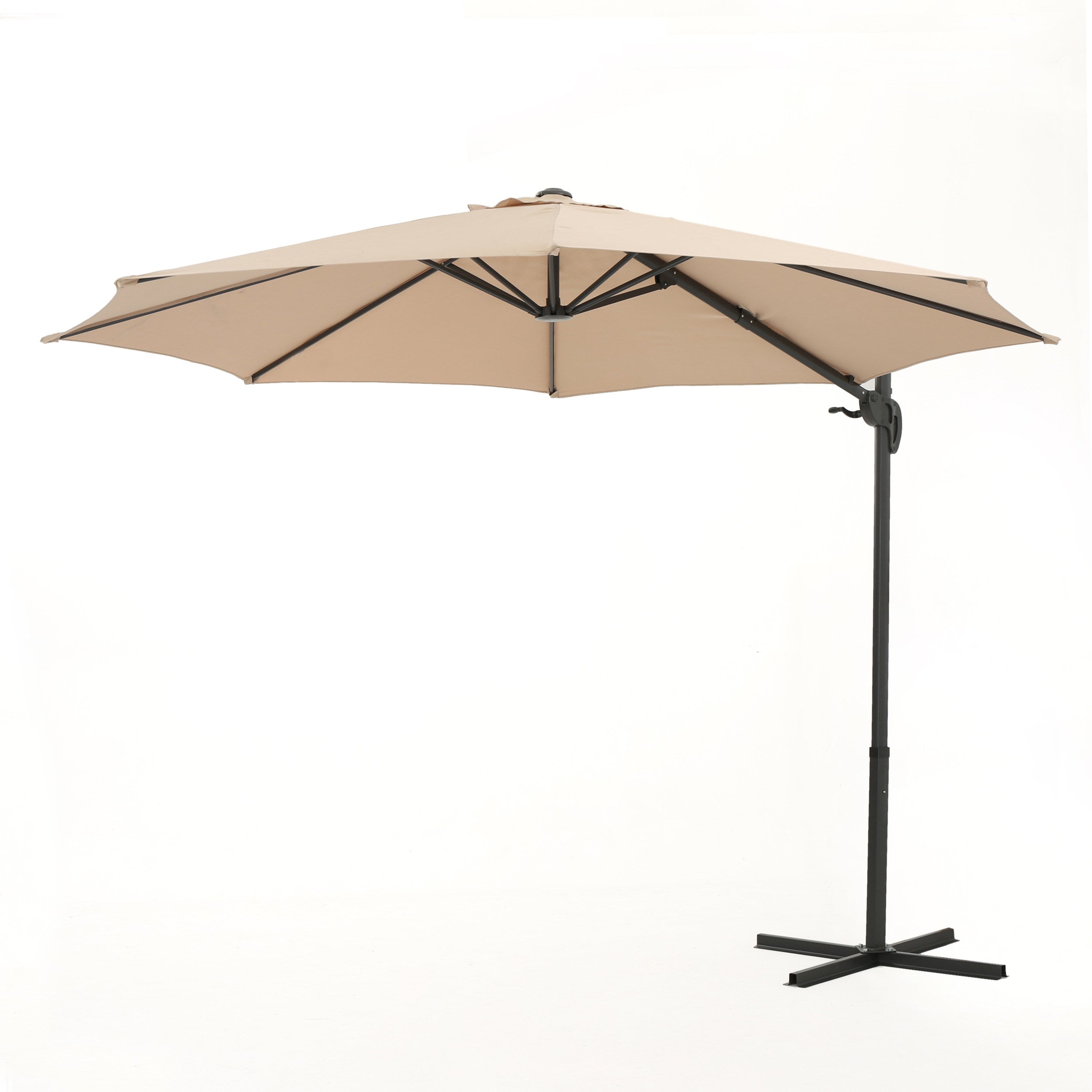 Persephone Outdoor Water Resistant Steel Frame Banana Sun Canopy