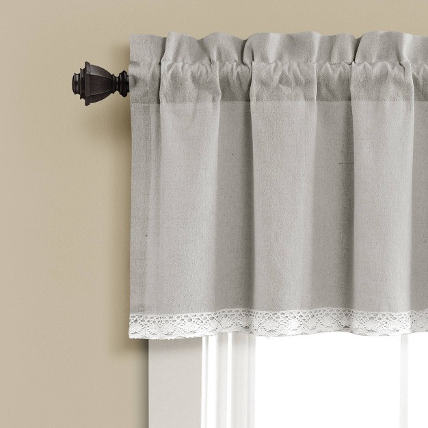 Linen Lace Valance Lush D cor