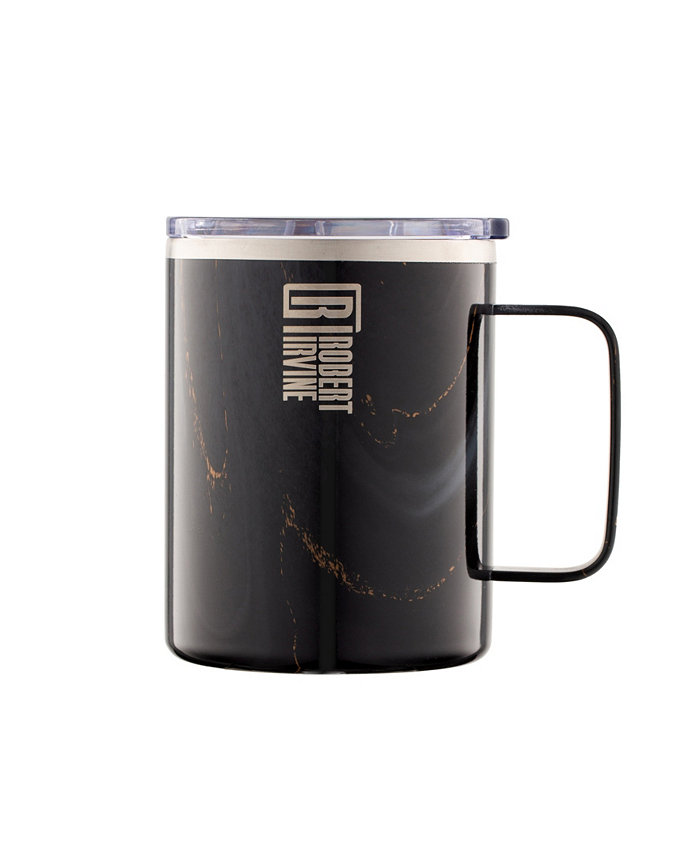 Cambridge Robert Irvine Black Geode Insulated Coffee Mug 16 oz