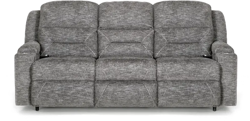 Beacon Pewter Gray Power Reclining Sofa