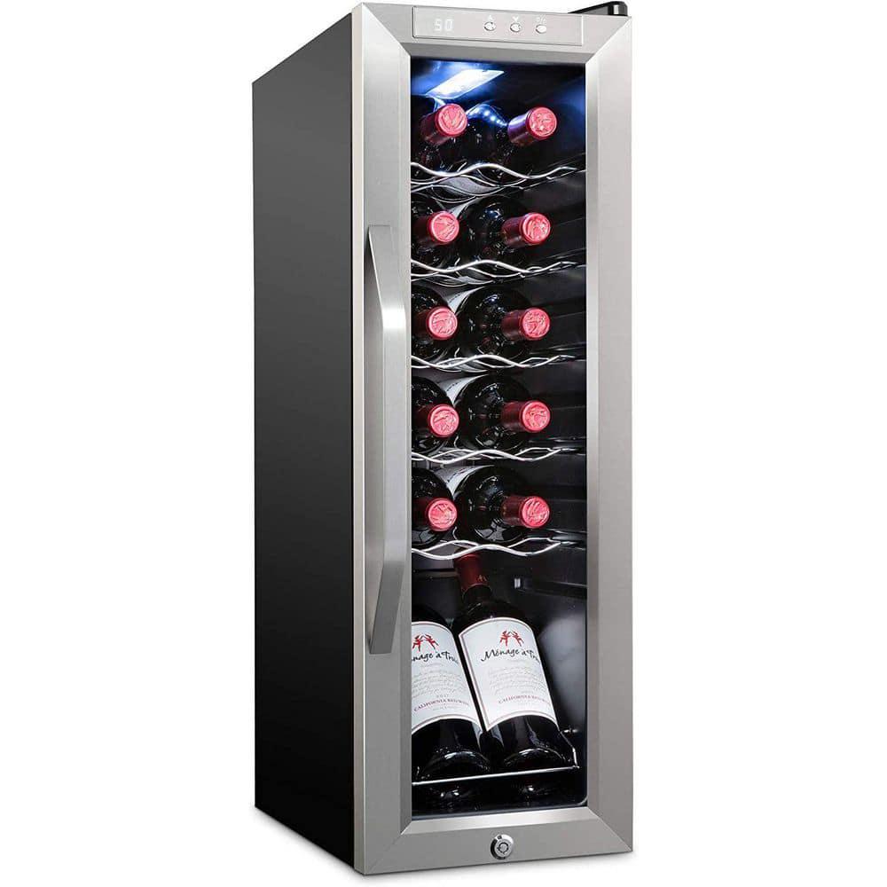 Ivation Single Zone 12Bottle Freestanding Wine Cooler