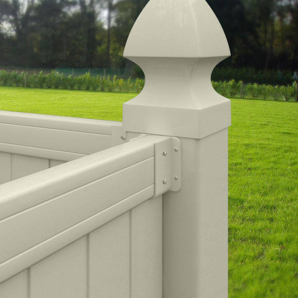 Veranda Tan Vinyl Fence Bracket Kit 116102