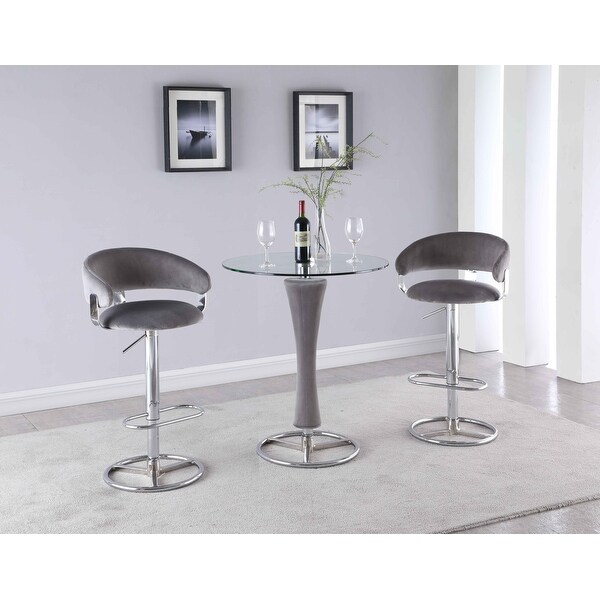 Somette Contemporary Height-Adjustable Stool