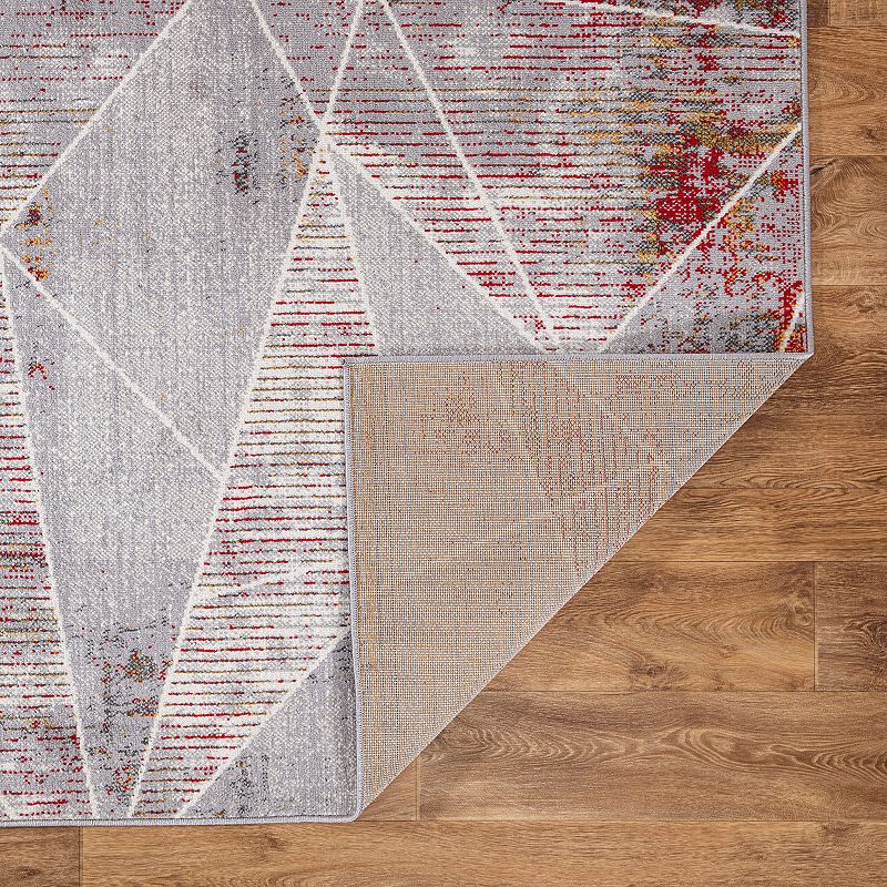 World Rug Gallery Invigorate Sleek Modern Geometric Area Rug