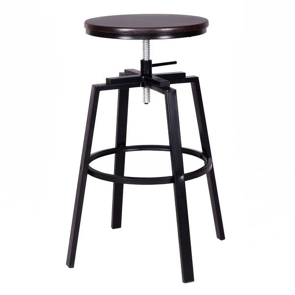 Set of 2 Adjustable Vintage Bar Stool - 20.1