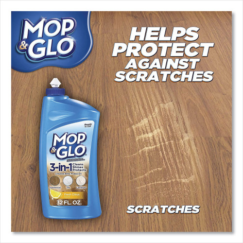 MOP and GLO Triple Action Floor Cleaner， Fresh Citrus Scent， 32 oz Bottle (89333CT)