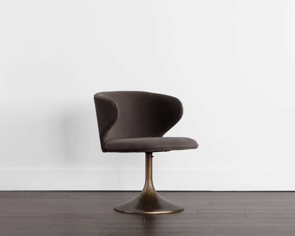 Simone Swivel Dining Chair   Midcentury   Dining Chairs   by Sunpan Modern Home  Houzz