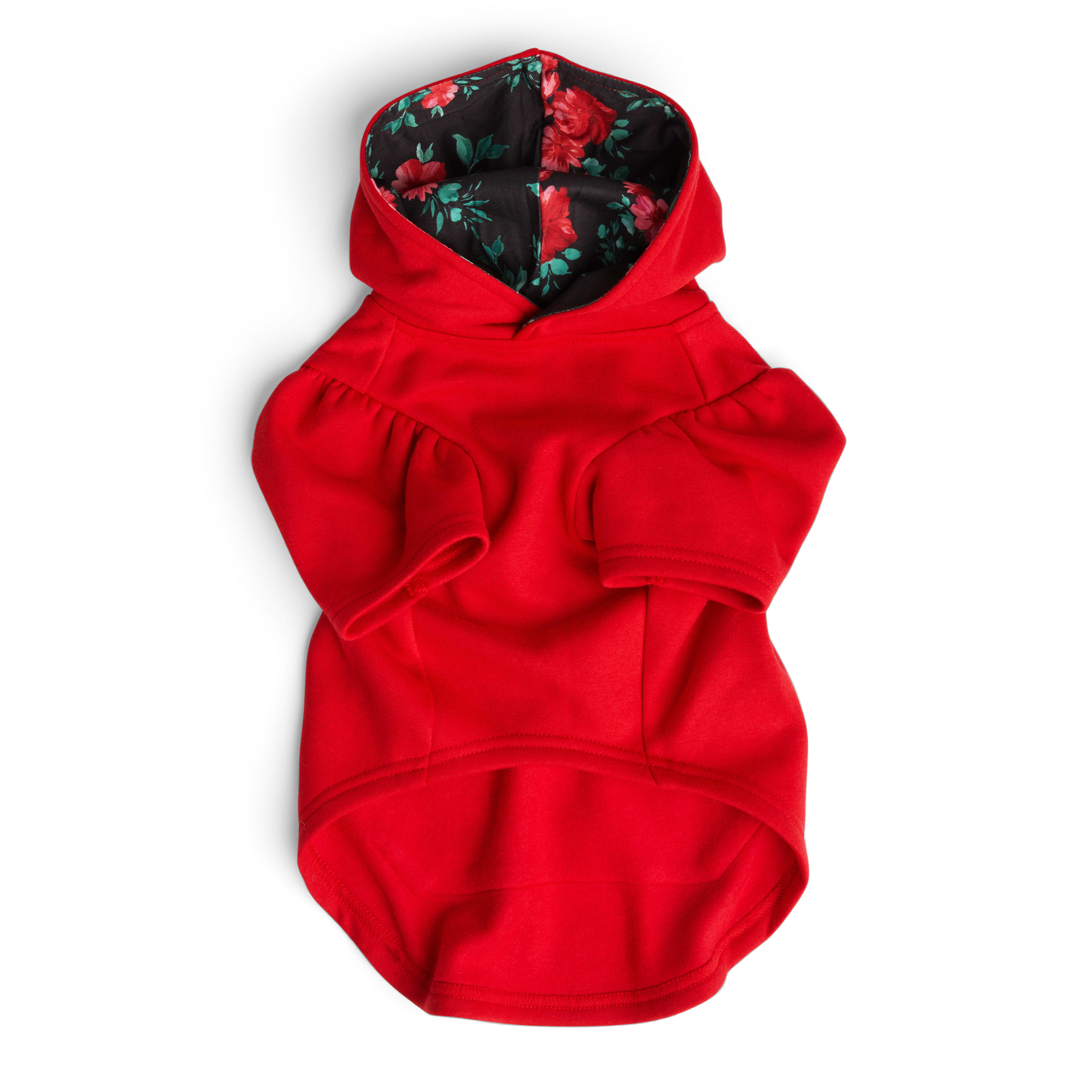 YOULY Rose Dog Hoodie， XX-Small