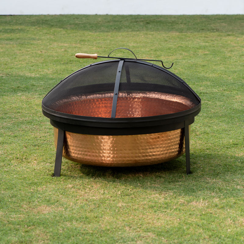 Better Homes & Gardens Wood Burning Copper Fire Pit, 30-inch diameter and 22-inch Height