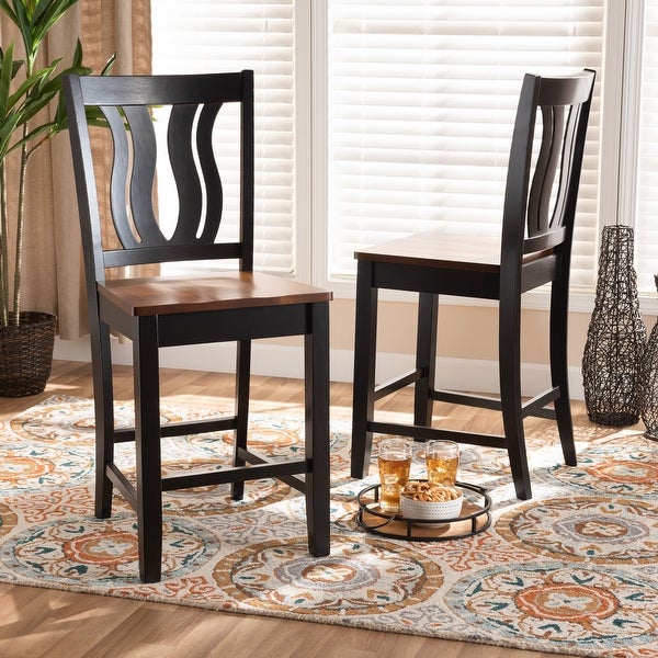 Fenton Modern and Contemporary Transitional 2-PC Counter Stool Set