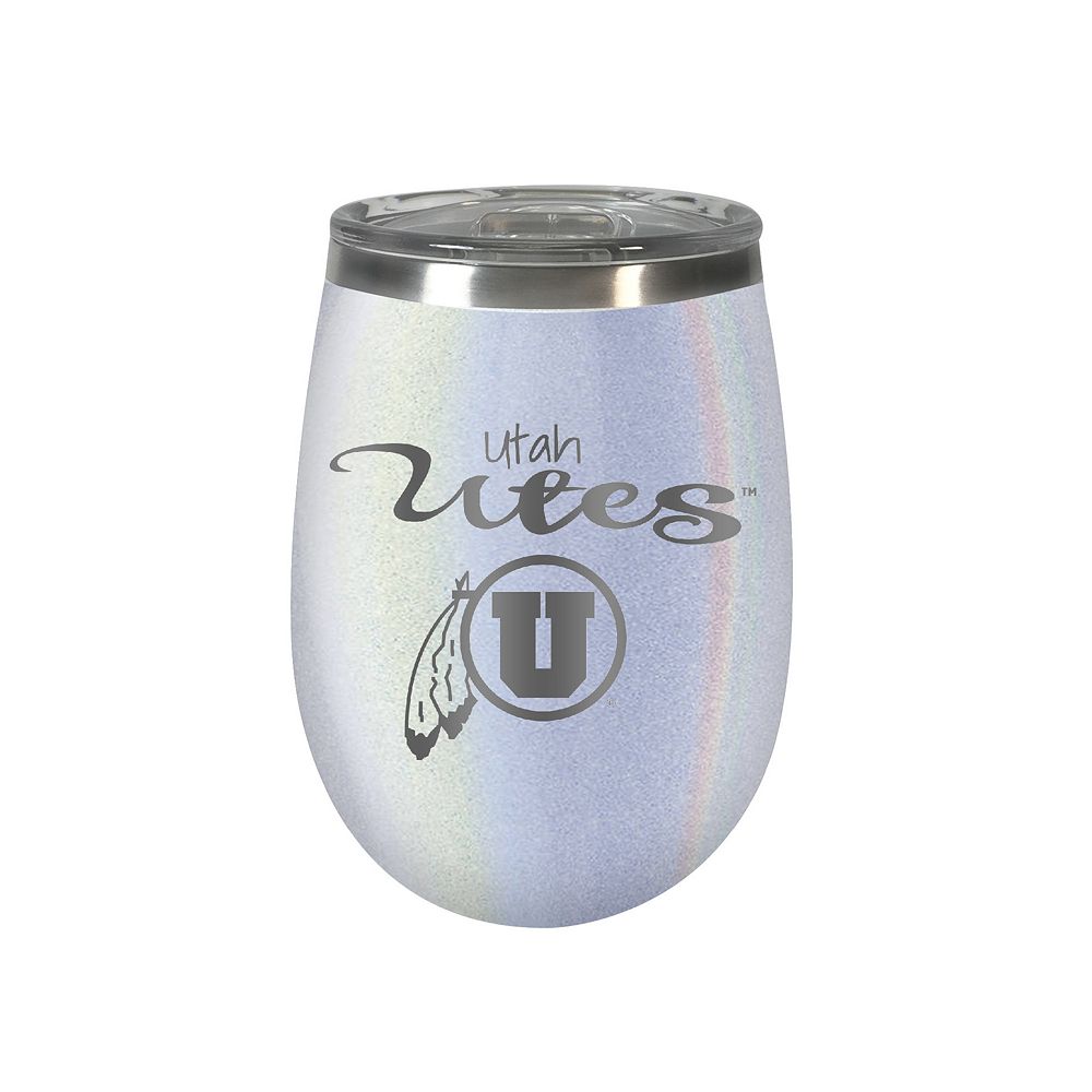 Utah Utes Opal Finish Wine Tumbler