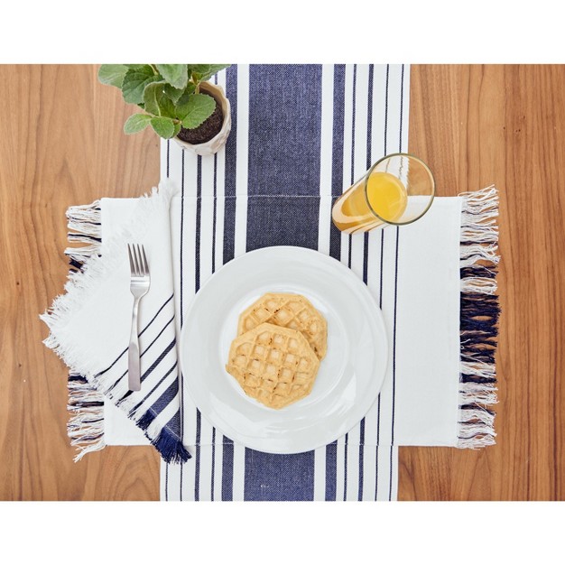 X 72 quot Nantucket Stripes Kitchen Table Runner