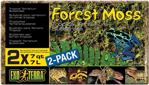 Exo Terra Forest Moss Tropical Terrarium Reptile Substrate