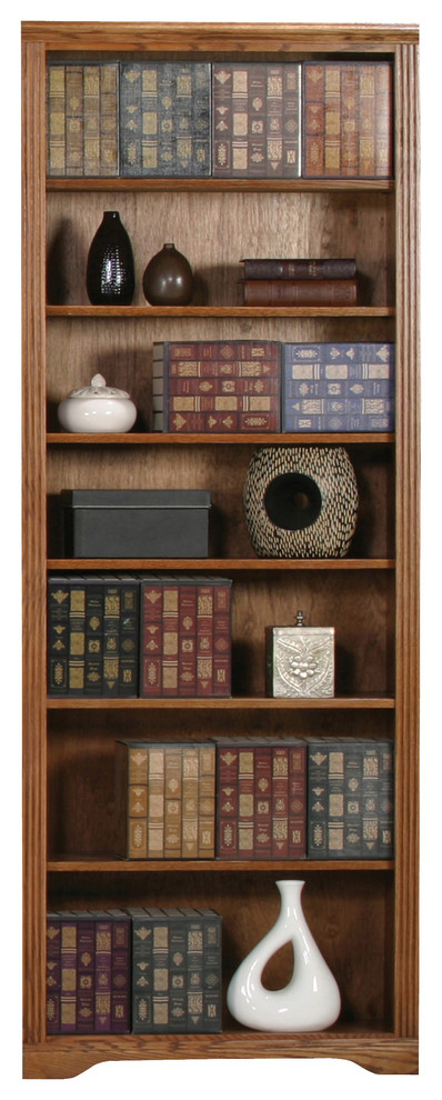 84 quotOak Ridge Open Bookcase   Farmhouse   Bookcases   by Eagle Furniture  Houzz