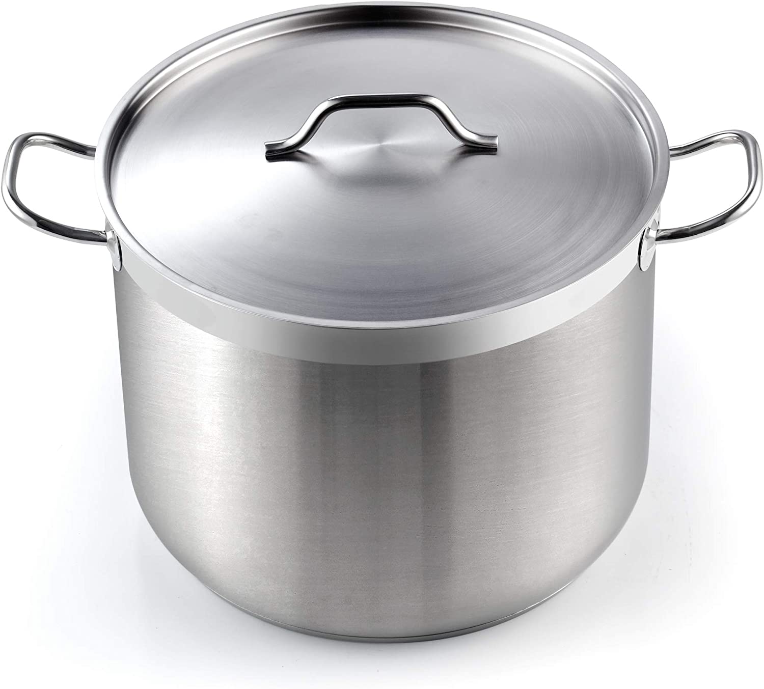 Cooks Standard 2616 Standard Professional Grade Lid 30 Quart Stainless Steel Stockpot， Silver