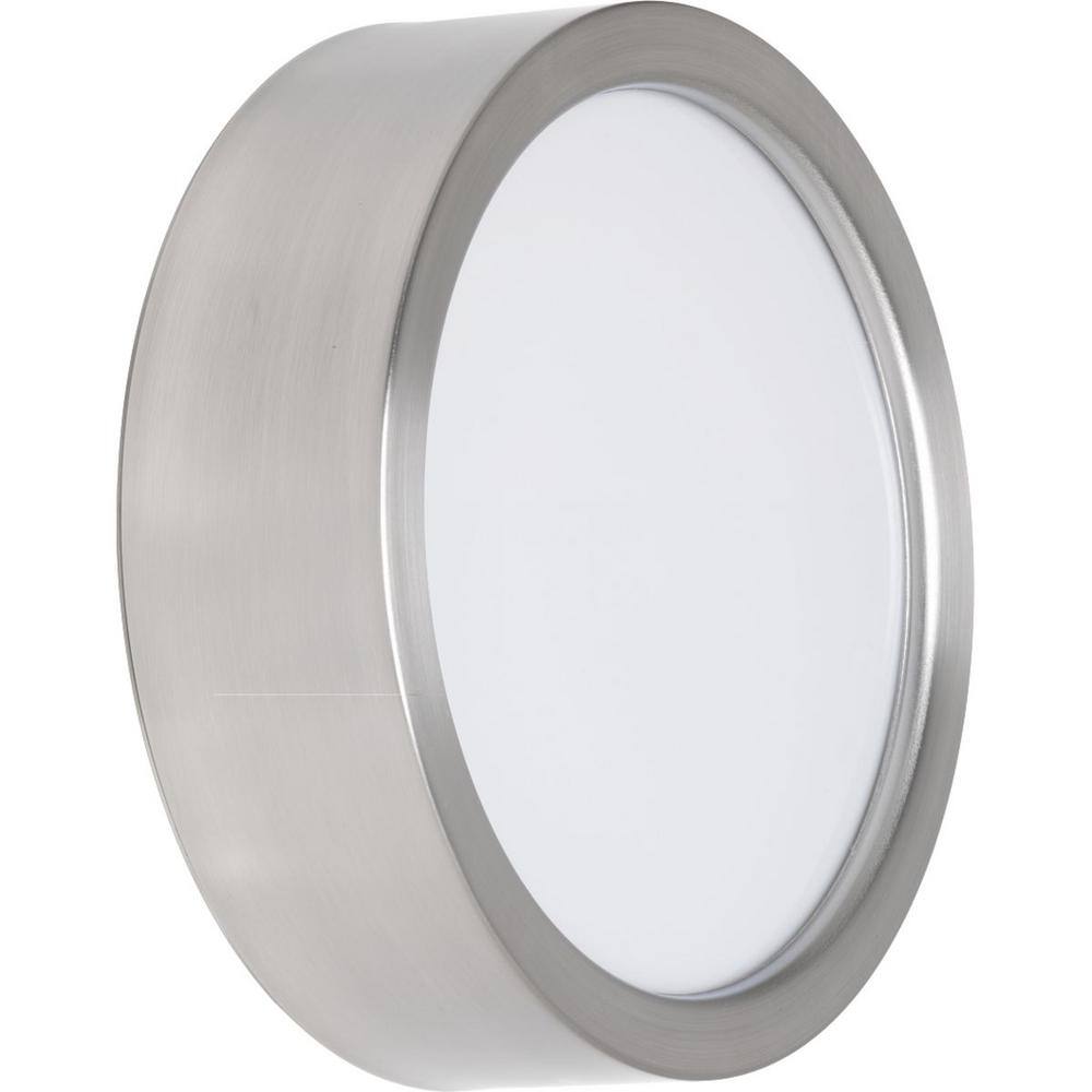 Progress Lighting 9 in. Portal 17-Watt Brushed Nickel Integrated LED Flush Mount P3631-0930K9