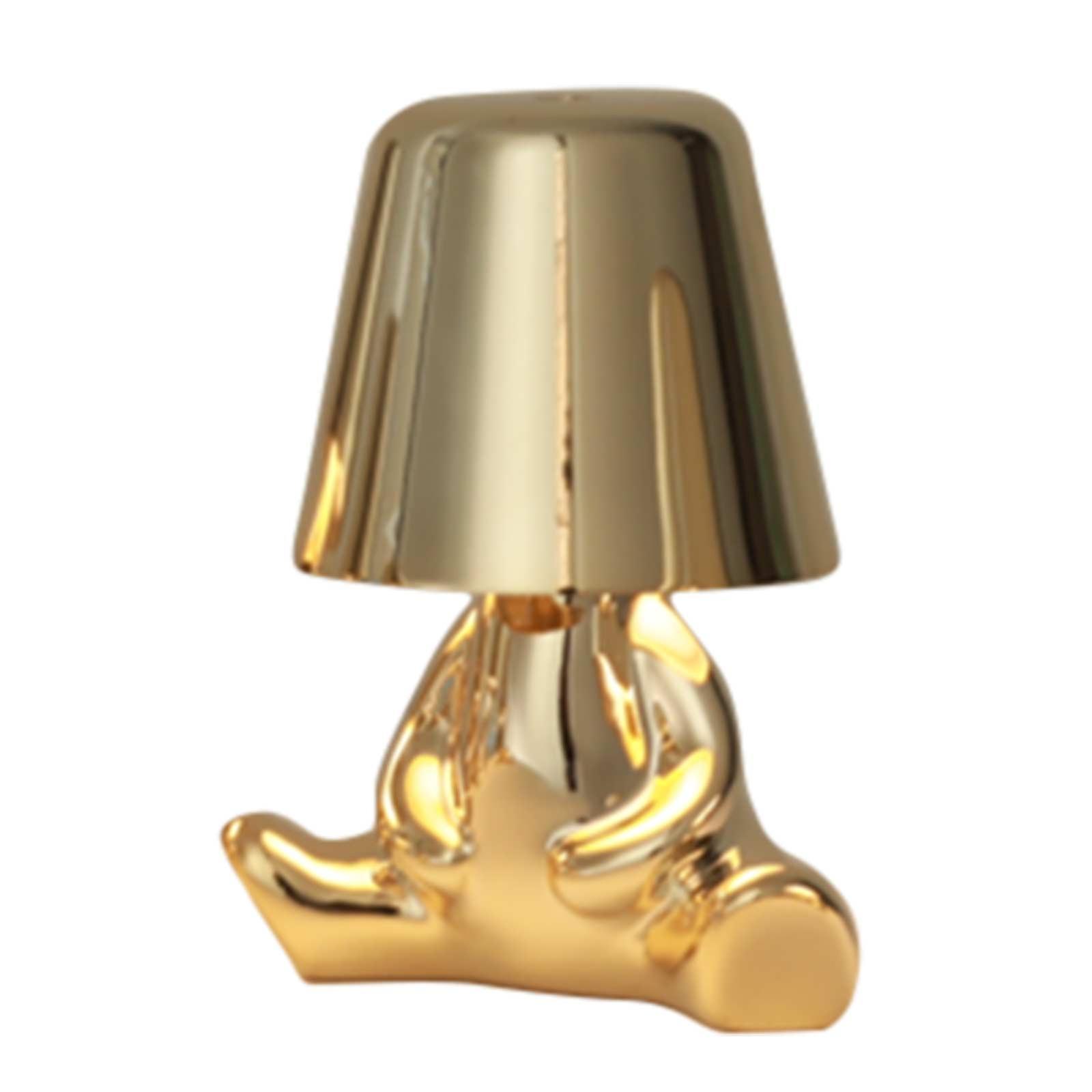 Creative Little Golden Figure Bedside Living Room Decorative Table Lamp (e)