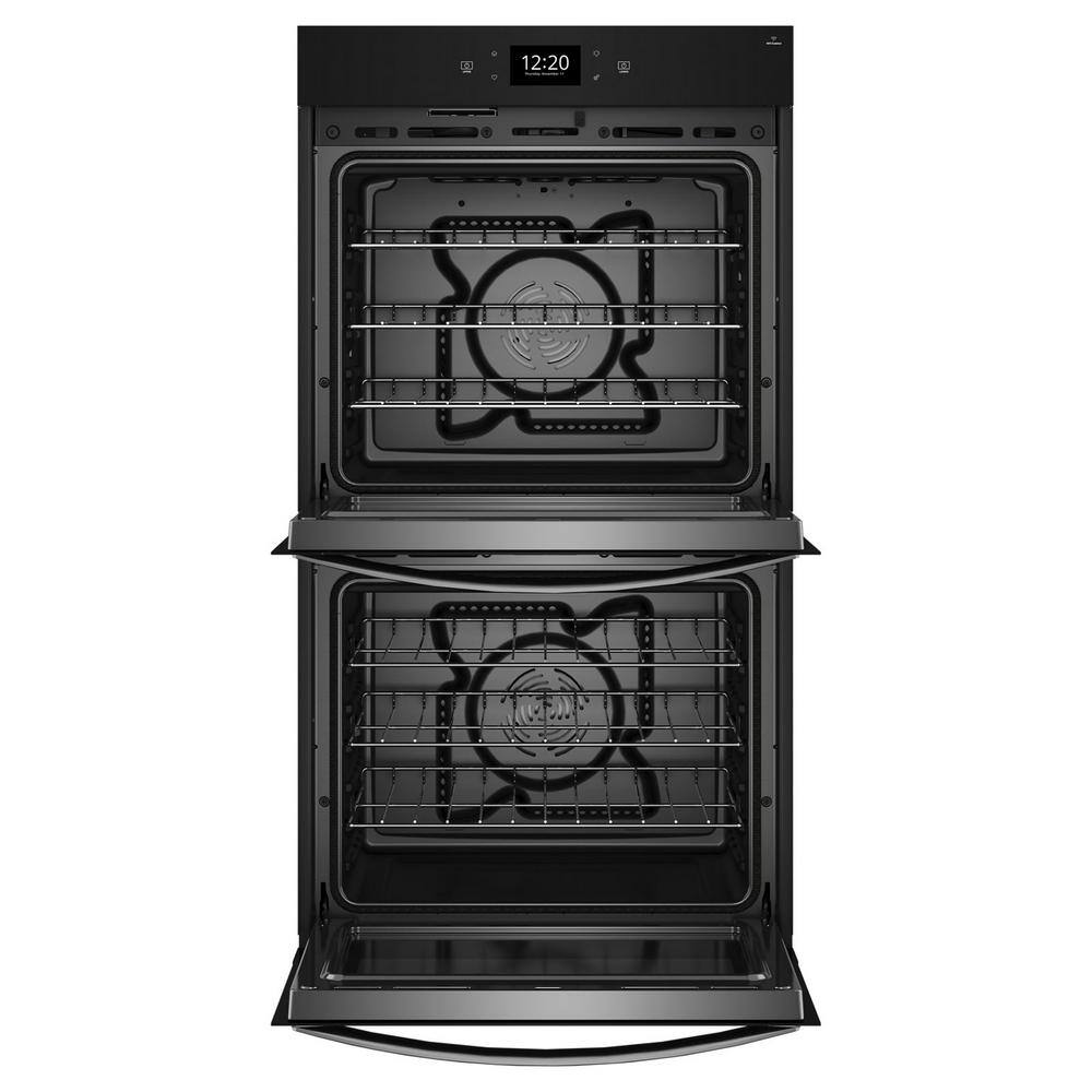 Whirlpool 30 in. Double Electric Wall Oven with True Convection Self-Cleaning in Fingerprint Resistant Stainless Steel WOED7030PZ