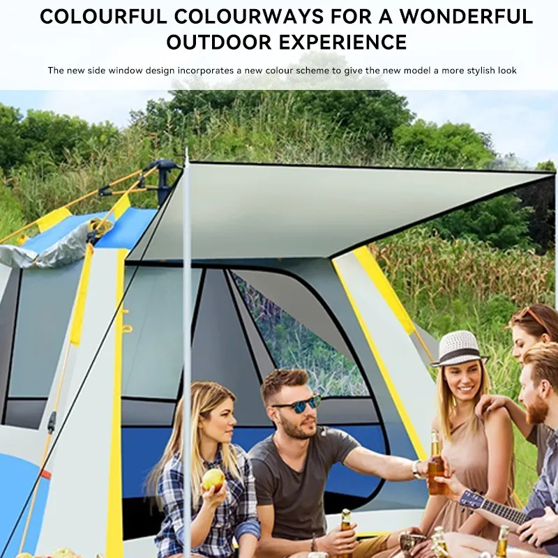 High Quality Instant Pop Up Canvas Tents Outdoor Beach Hiking Waterproof Sunshade Camping Tents