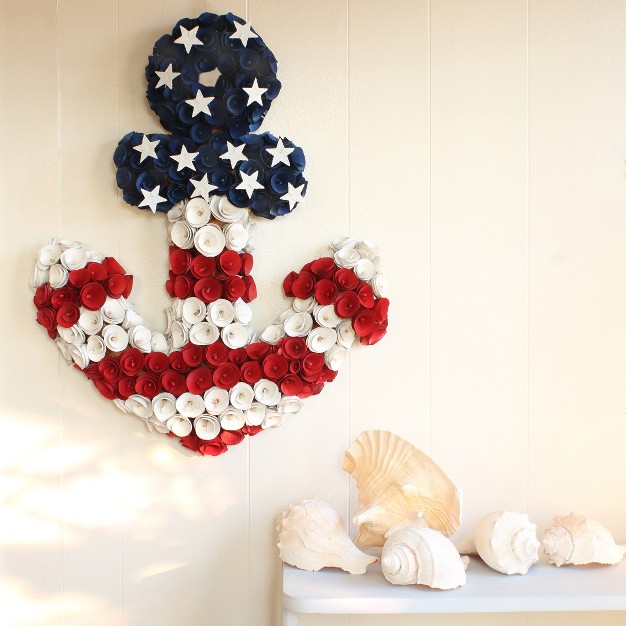 American Flag Themed Anchor Wall D cor National Tree Company