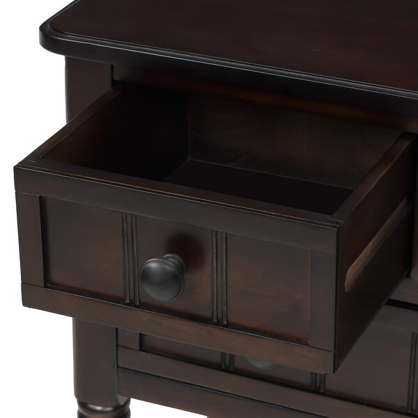 Copper Grove Colby 3-drawer Console Table with Bottom Shelf