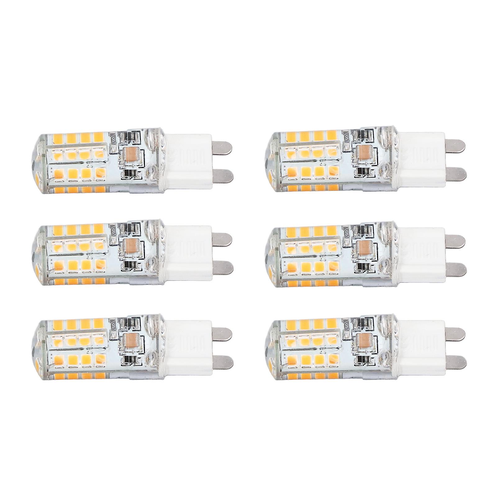 6pcs G9 Bulb 5w 36led 500lm 360 Degree Heat Dissipation Design Low Power Wall Lamp Bulb Ac 220vwarm White