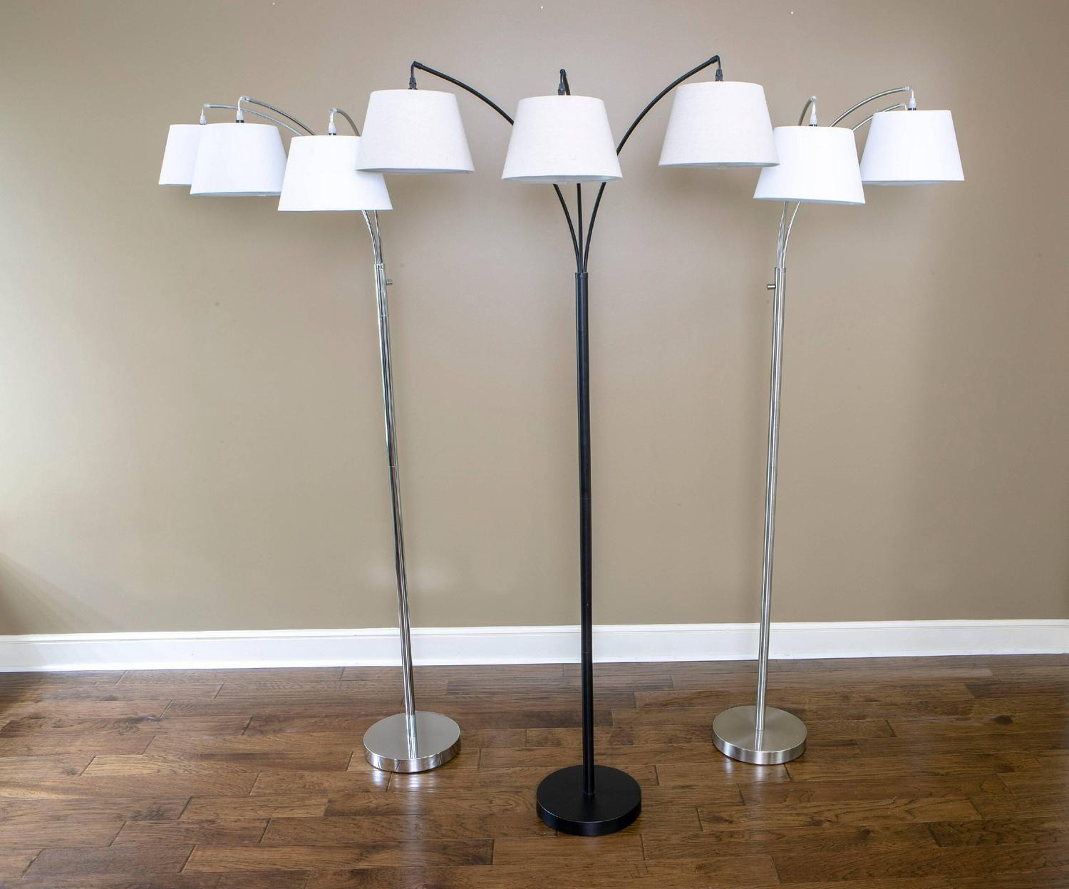 Ashbury 3 Arm Shaded Floor Lamp