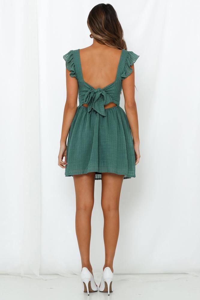 On The Money Dress Olive