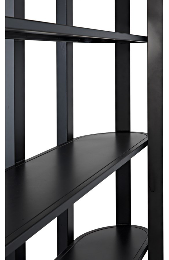 Foster Bookcase  Black Metal   Industrial   Bookcases   by Lighting Reimagined  Houzz