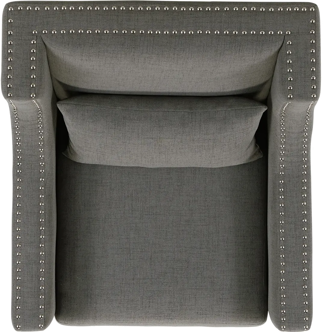 Whittier Modern Westin Charcoal Gray Accent Chair