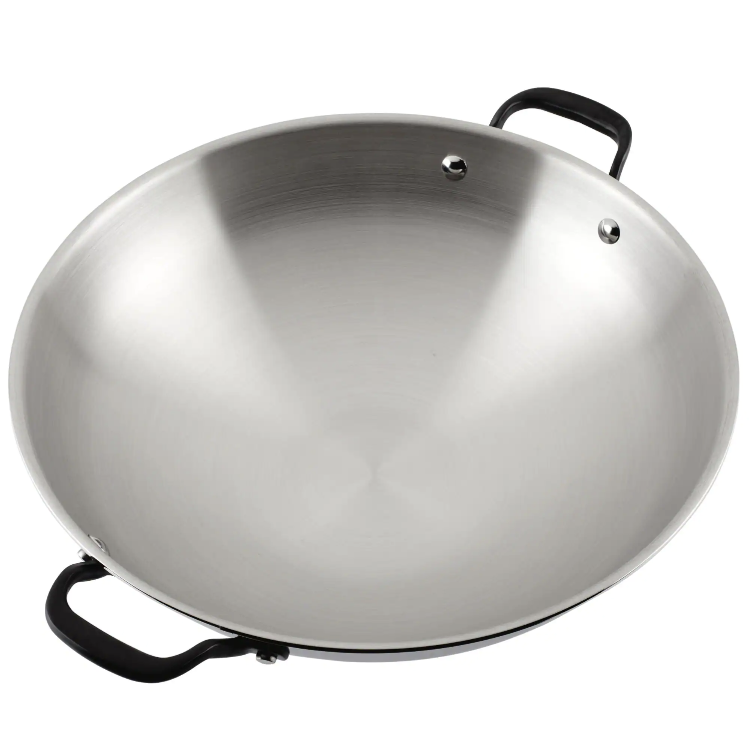 KitchenAid 5-Ply Clad 15 in. Polished Stainless Steel Wok