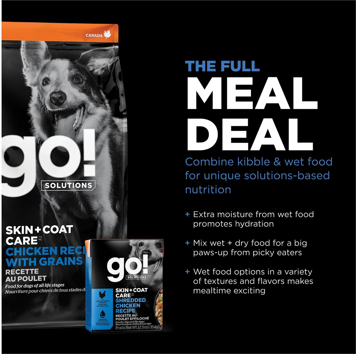 Go! Solutions Skin + Coat Care Chicken Recipe Dry Dog Food