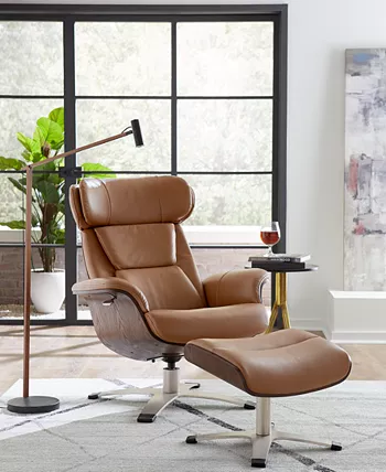 Furniture Janer Leather Swivel Chair