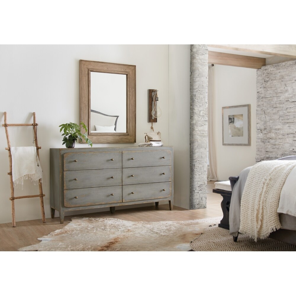 Ciao Bella Six Drawer Dresser  Speckled Gray