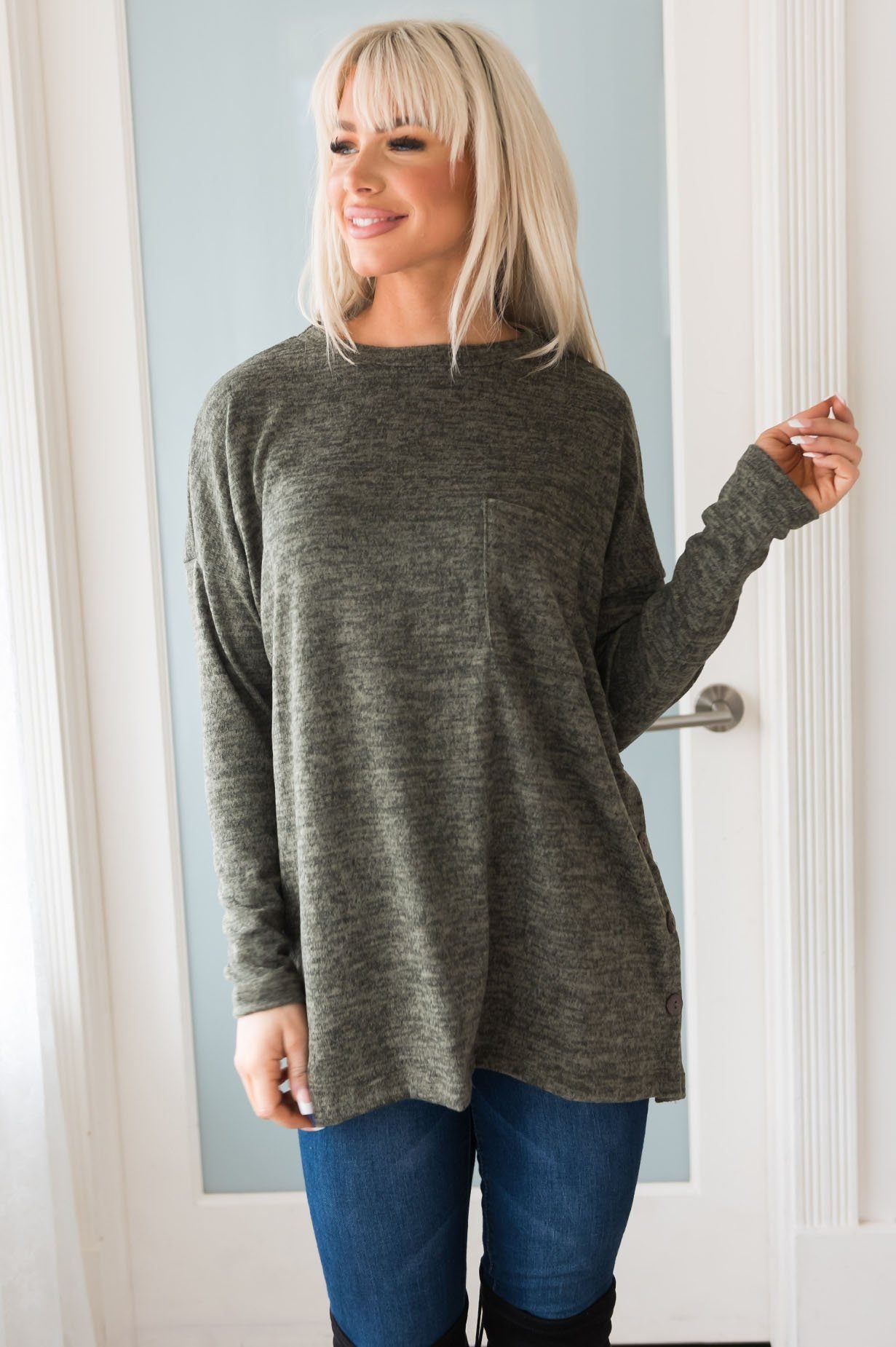 Nothing But Cozy Modest Blouse