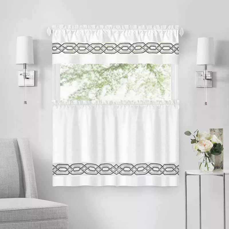 Achim Paige Window Curtain Tier and Valance Set