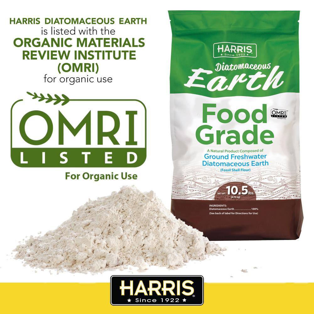 Harris 10.5 lbs. Diatomaceous Earth Food Grade 100% and Shaker Applicator Value Pack DEFG105-SHAKEIT