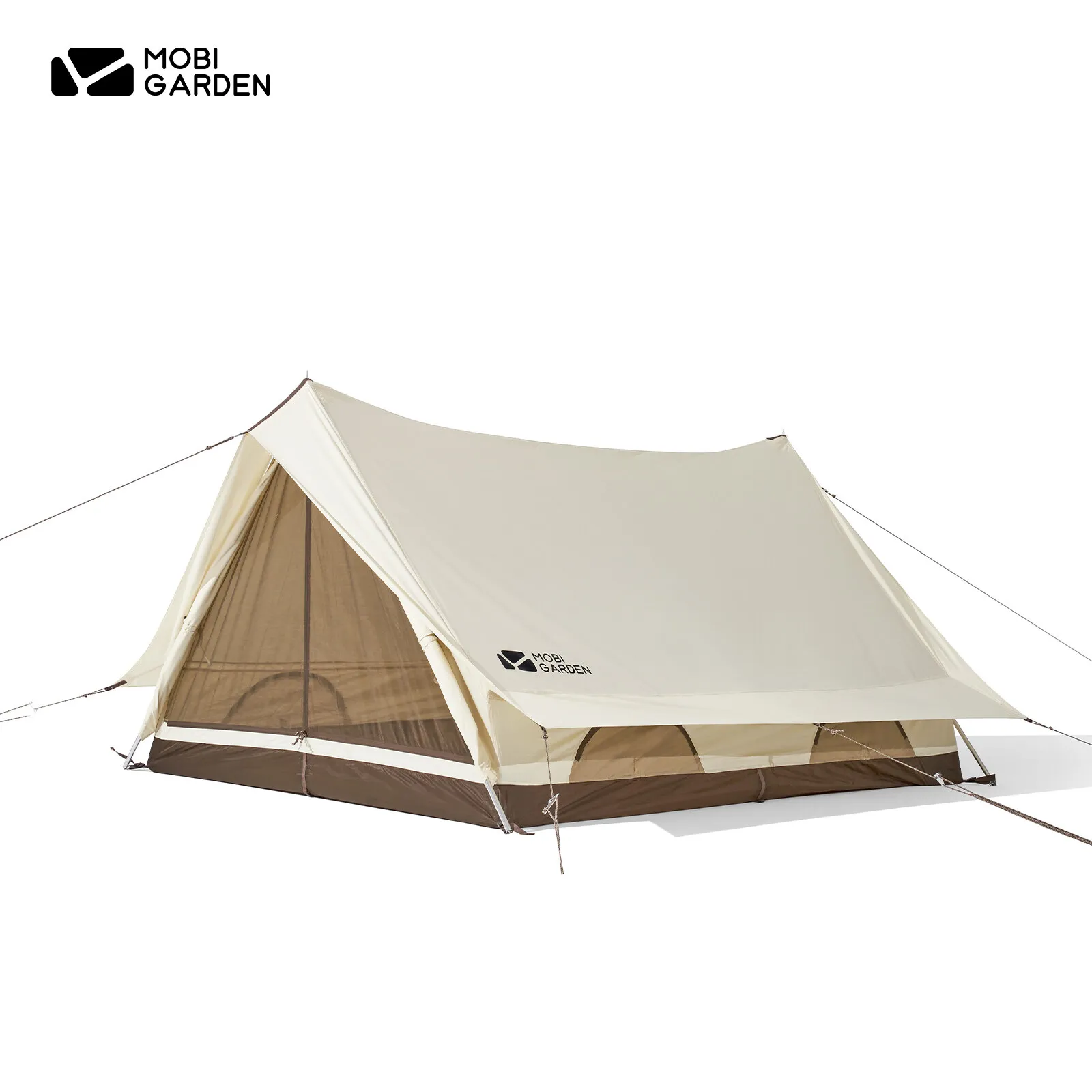 MOBI GARDEN Era150 Glamping Canvas Tent Cotton Family Tent Waterproof Anti UV Outdoor Luxury