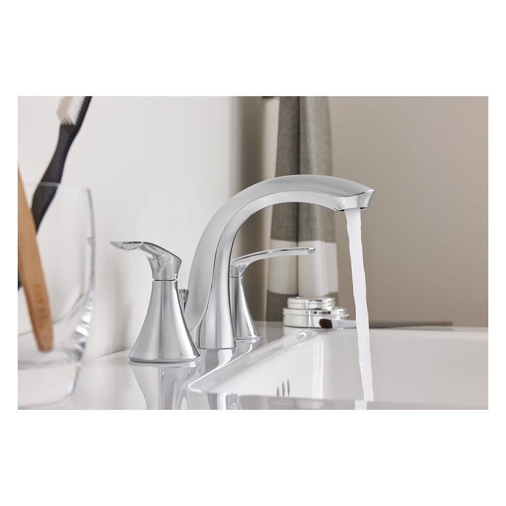 Moen Darcy Bathroom Lavatory Faucet Chrome 2 Handle High Arc