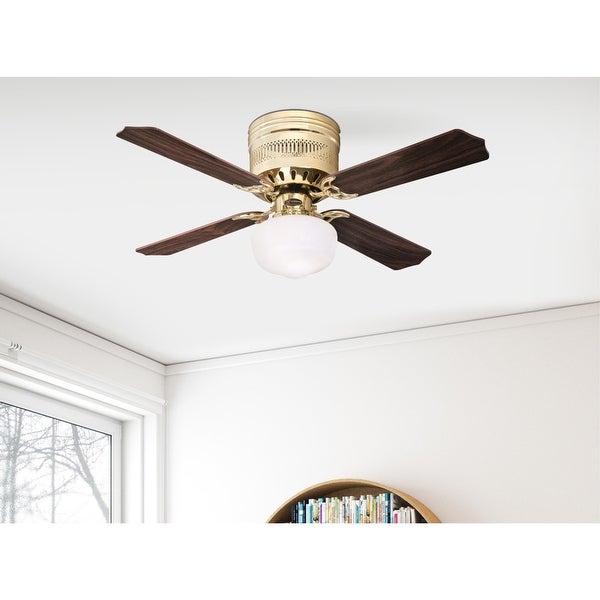 Westinghouse Lighting Casanova  42-Inch 4-Blade Indoor Ceiling Fan with LED Light and Opal Schoolhouse Glass Shopping - The Best Deals on Ceiling Fans | 39655596