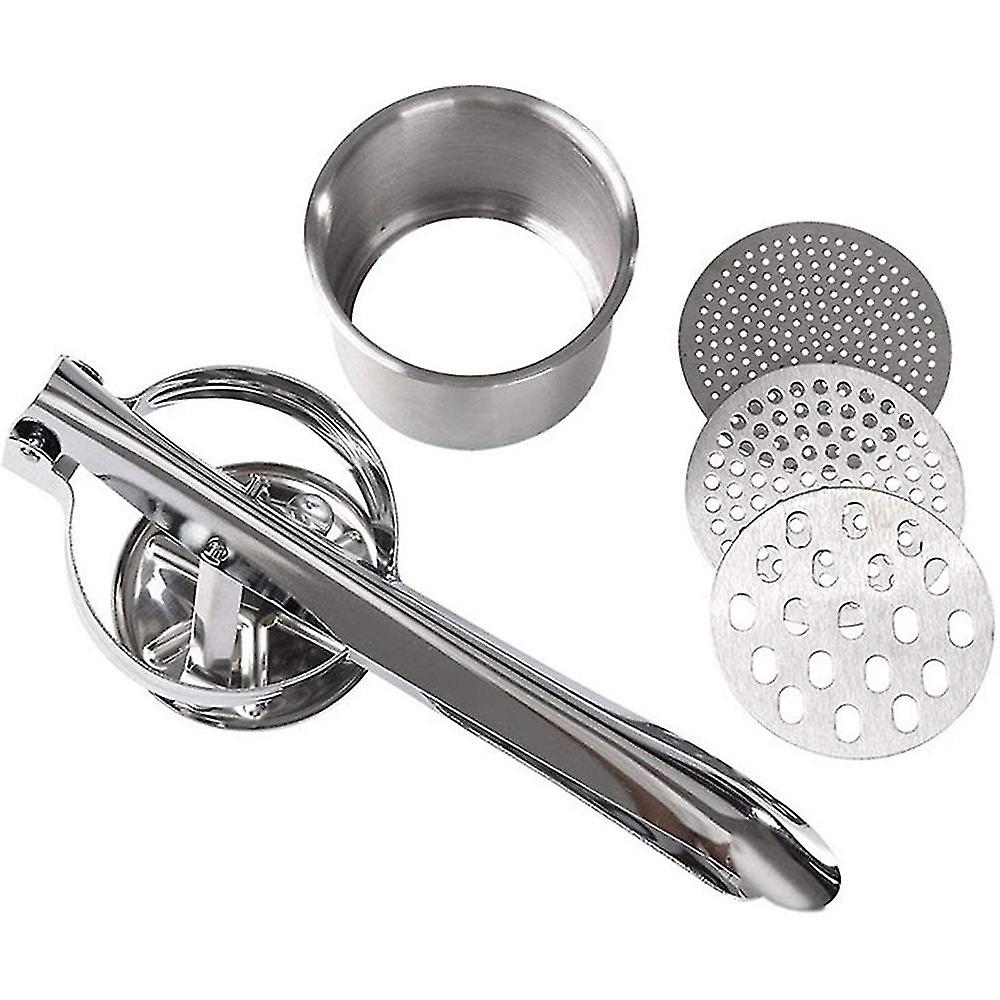 Premium Spaetzle / Potato Press Made Of Stainless Steel 3 Sieve Inserts