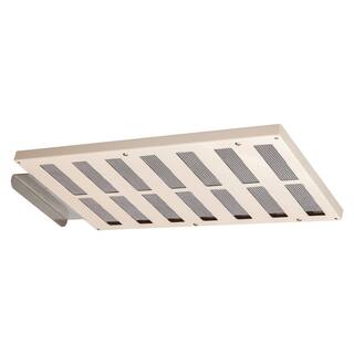 Master Flow 16.5 in. x 1.5 in. Rectangular Almond Built-in Screen Galvanized Steel Soffit Vent EMBER1A