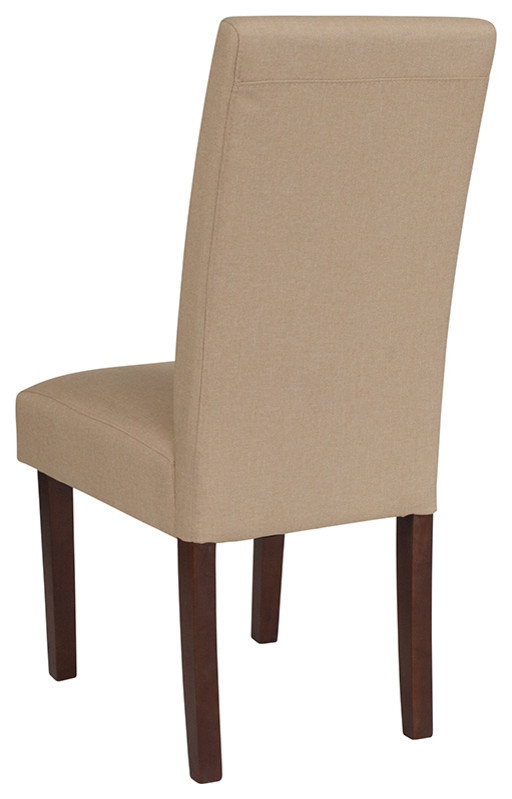 Greenwich Series Beige Fabric Parsons Chair   Transitional   Dining Chairs   by Homesquare  Houzz