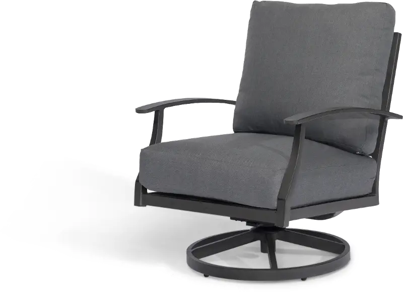 West Lake Gray Patio Swivel Patio Chair