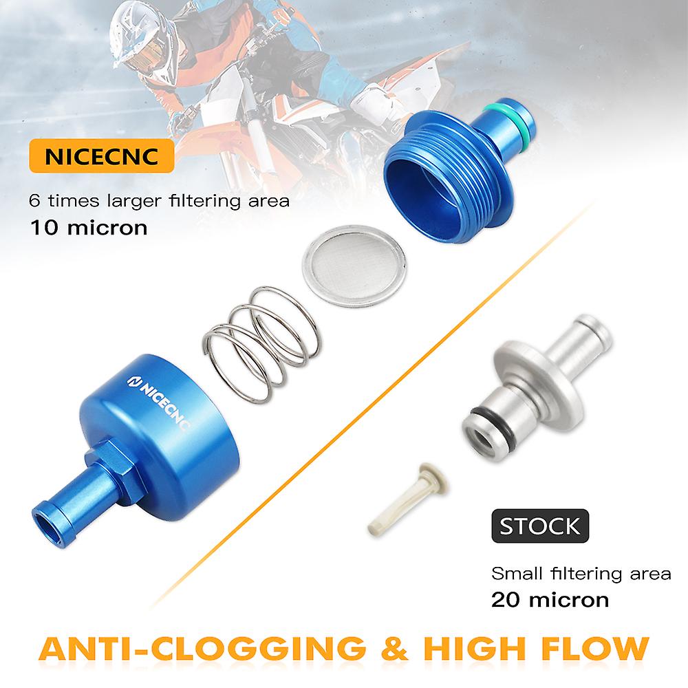 Born Pretty Nicecnc Fuel Line Oil Tank Filter Connector For Husqvarna Te 125i 150i 250i 300i Fe 350 501s Fc Fx 250 350 450 2020-2022 2023