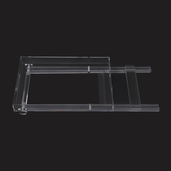 Clear Acrylic Folding Tray Table Side End Coffee Table