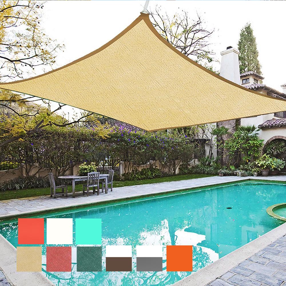 Yescom Patio Square Sun Sail Shade Canopy 18ft Color Optional