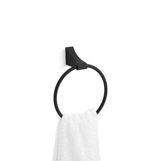 KOHLER Katun Towel Ring in Matte Black K-R26119-BL